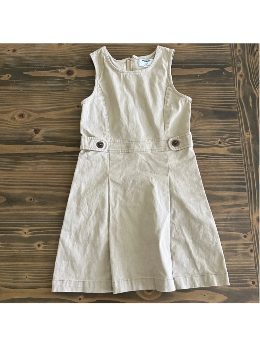 Girls School Uniform Dress Lot Old Navy French Toast Jumper Black Beige M
